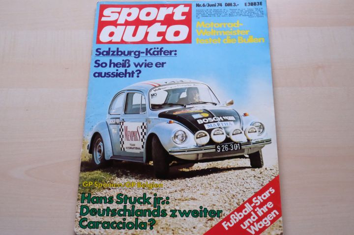 Deckblatt Sport Auto (06/1974)